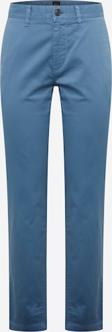 BOSS Orange Slim fit Chino trousers 'Taber' in Blue: front