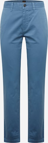 BOSS Orange - Slimfit Calças chino 'Taber' em azul: frente