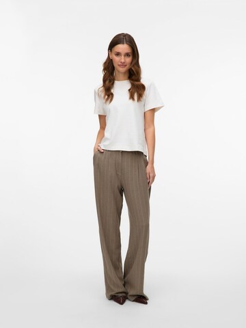 VERO MODA Wide Leg Hose 'VMMindy' in Braun
