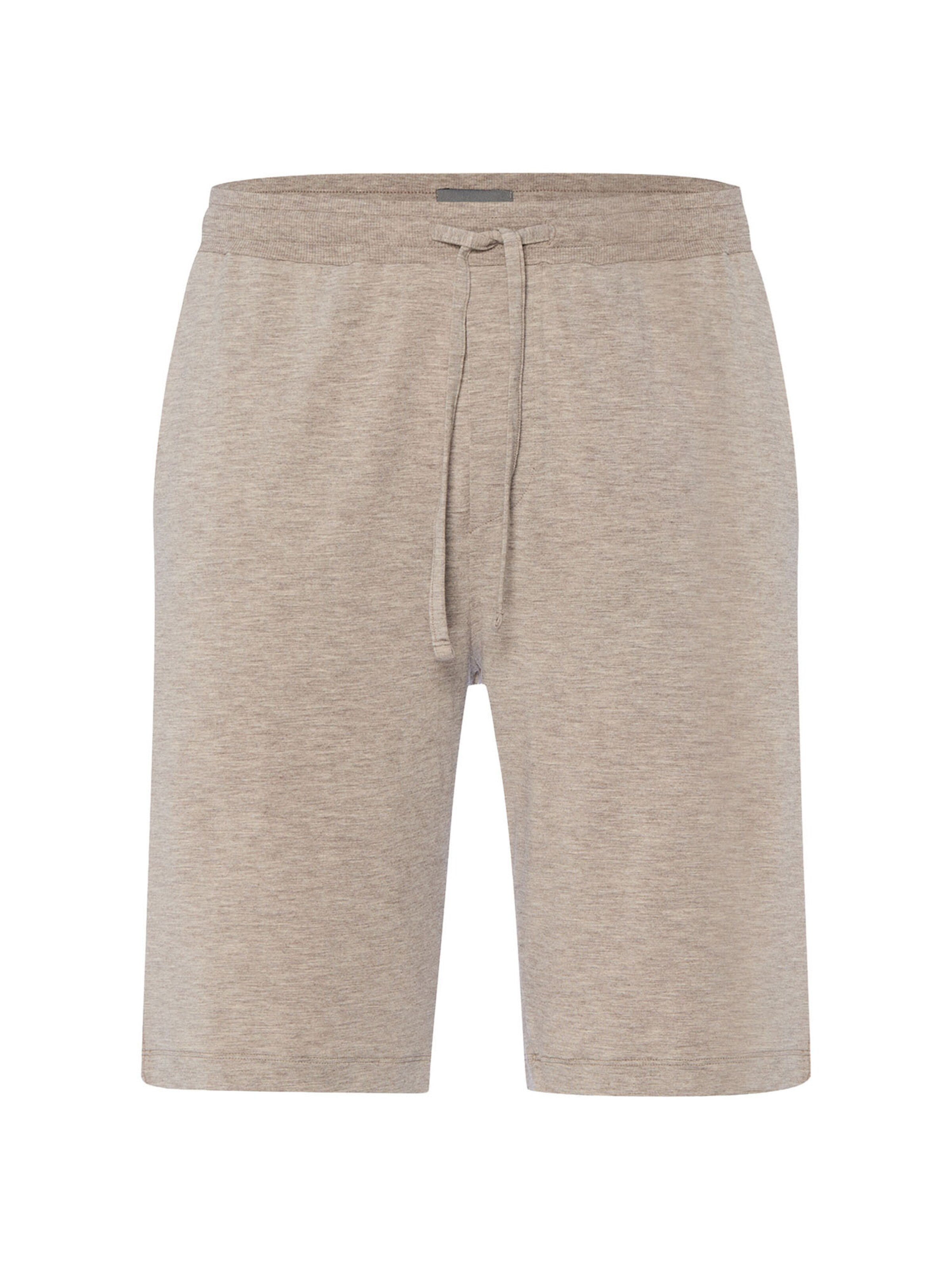 Hanro Pyjamashorts ' Casuals ' in Beige: Vorderseite
