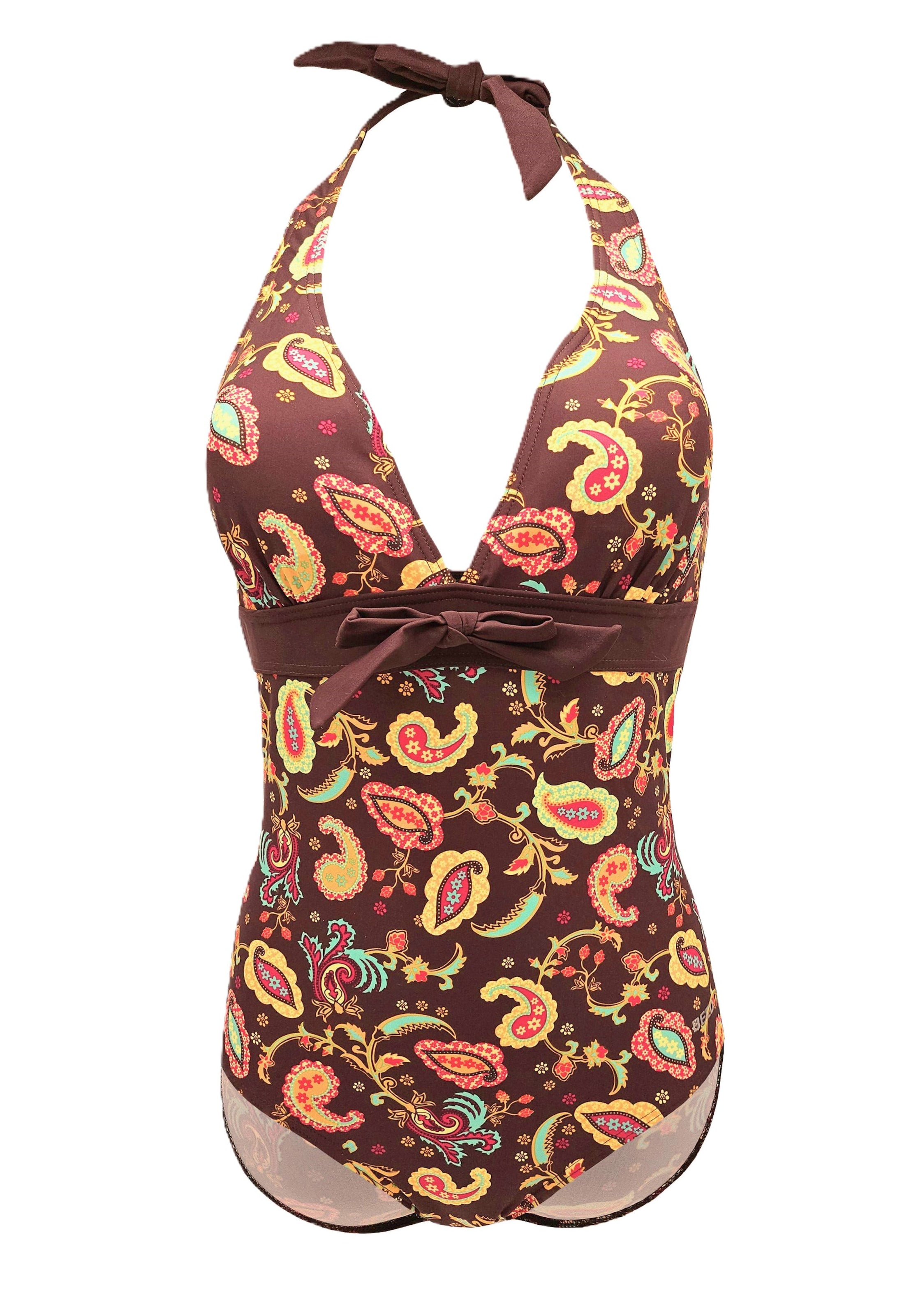 BECO the world of aquasports Badpak 'Boho Blossom' in Bruin: voorkant