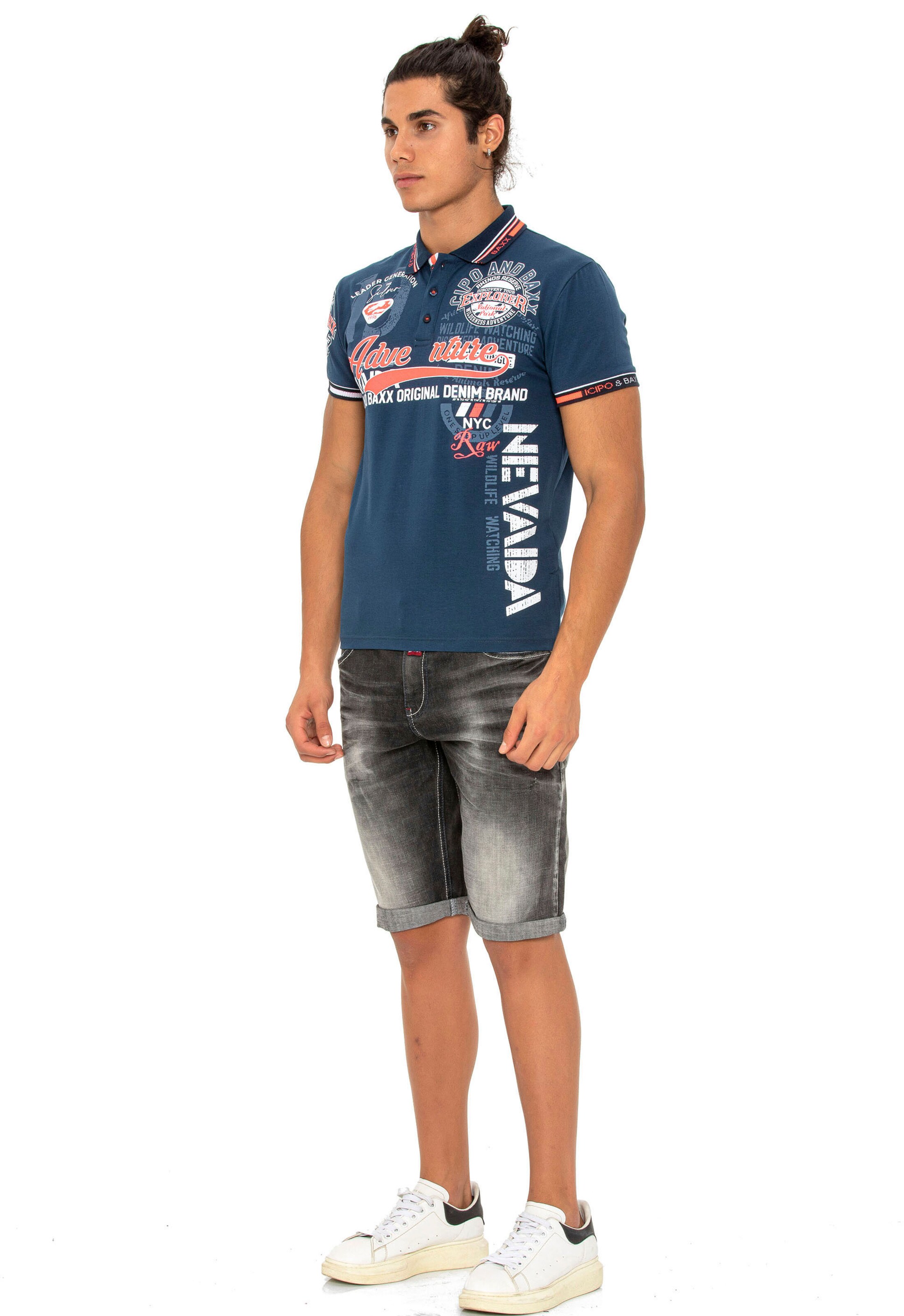 CIPO & BAXX Shirt in Blue