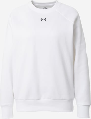 Sweat de sport 'Rival' UNDER ARMOUR en blanc : devant