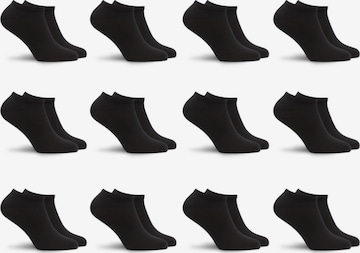 Chaussure basse 'The Sneaker Socks Enkelsokken' Sukats en noir : devant