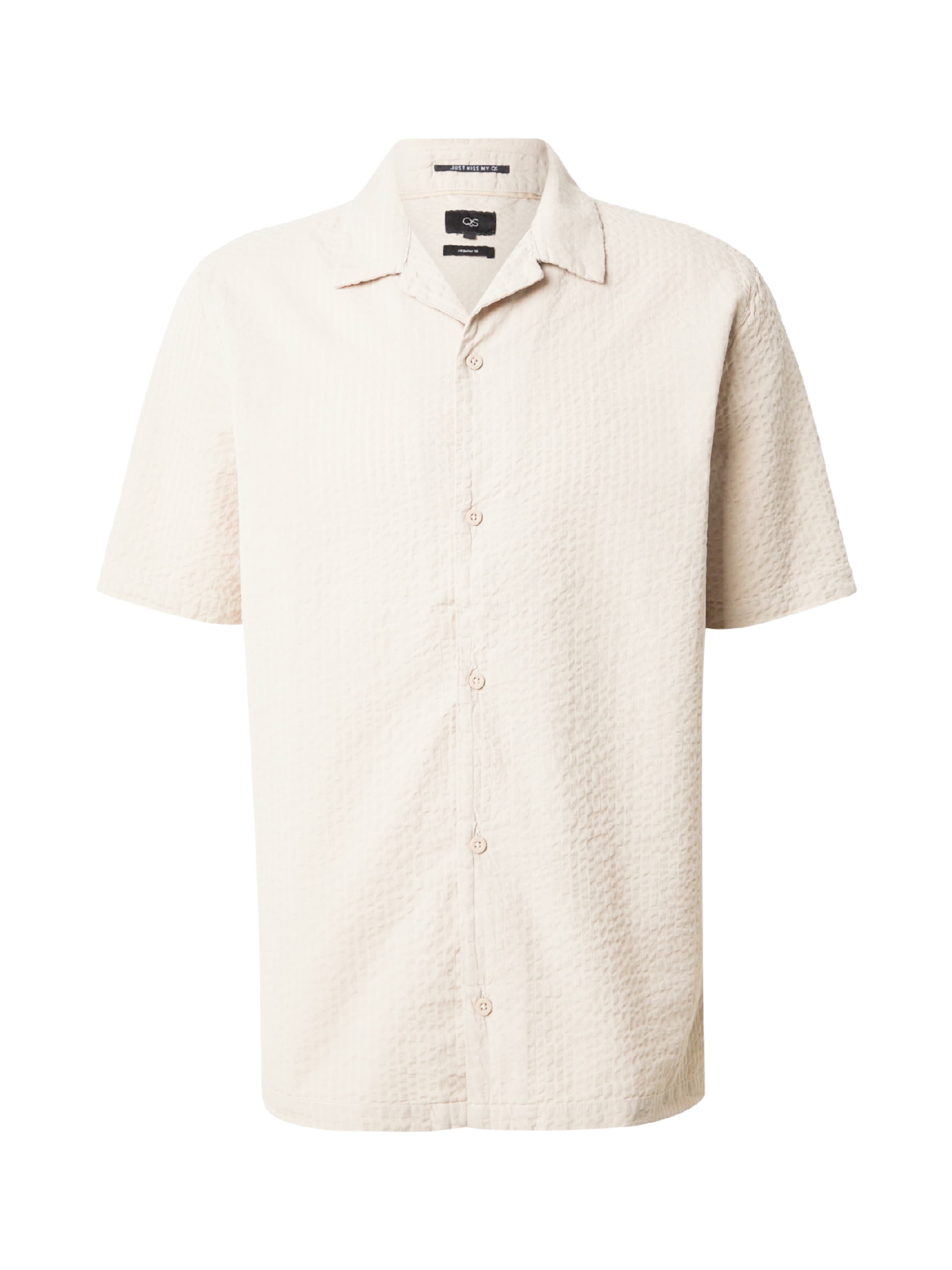 QS Button Up Shirt in Grey: front