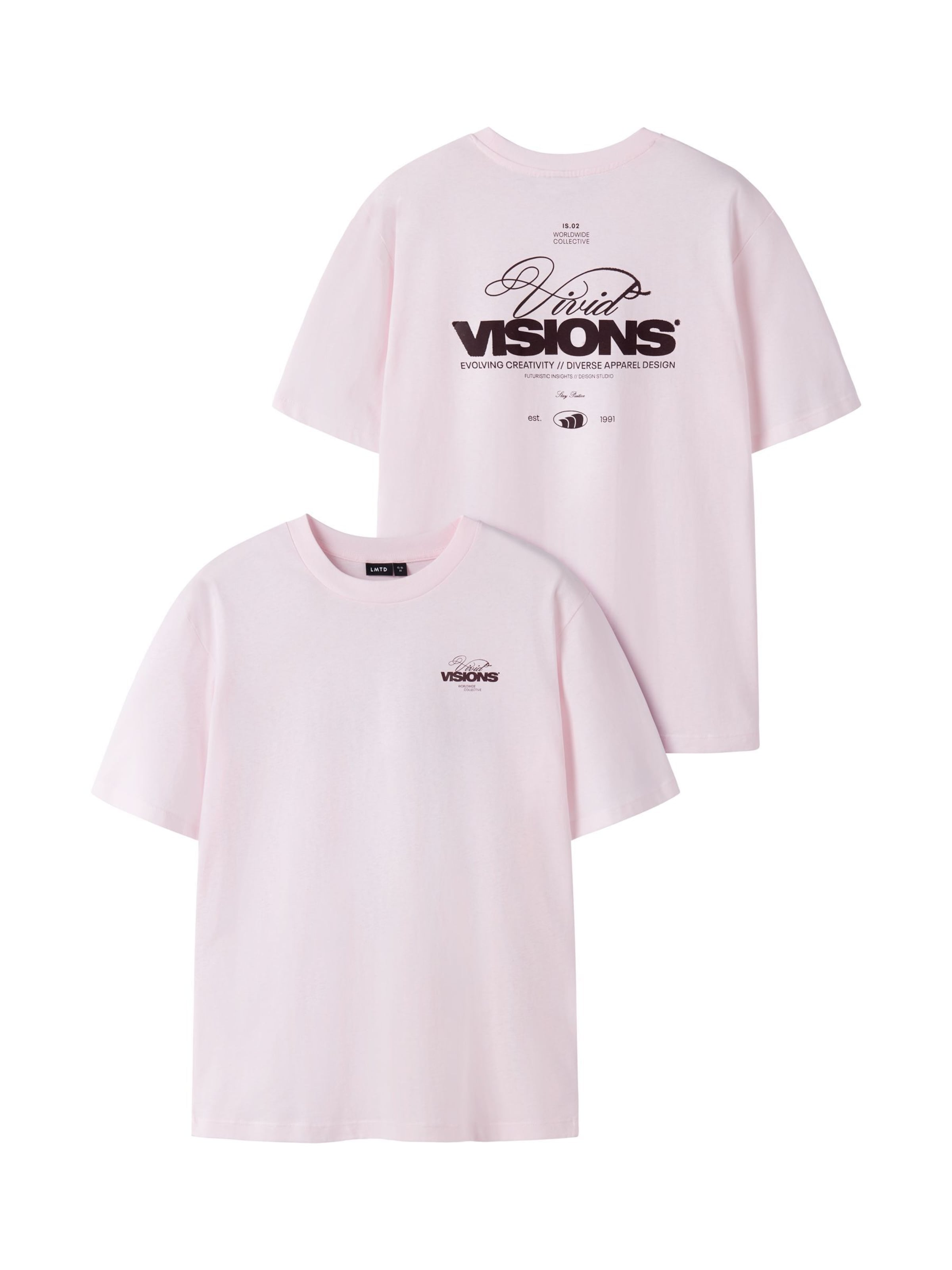 Maglietta di LMTD in rosa: frontale