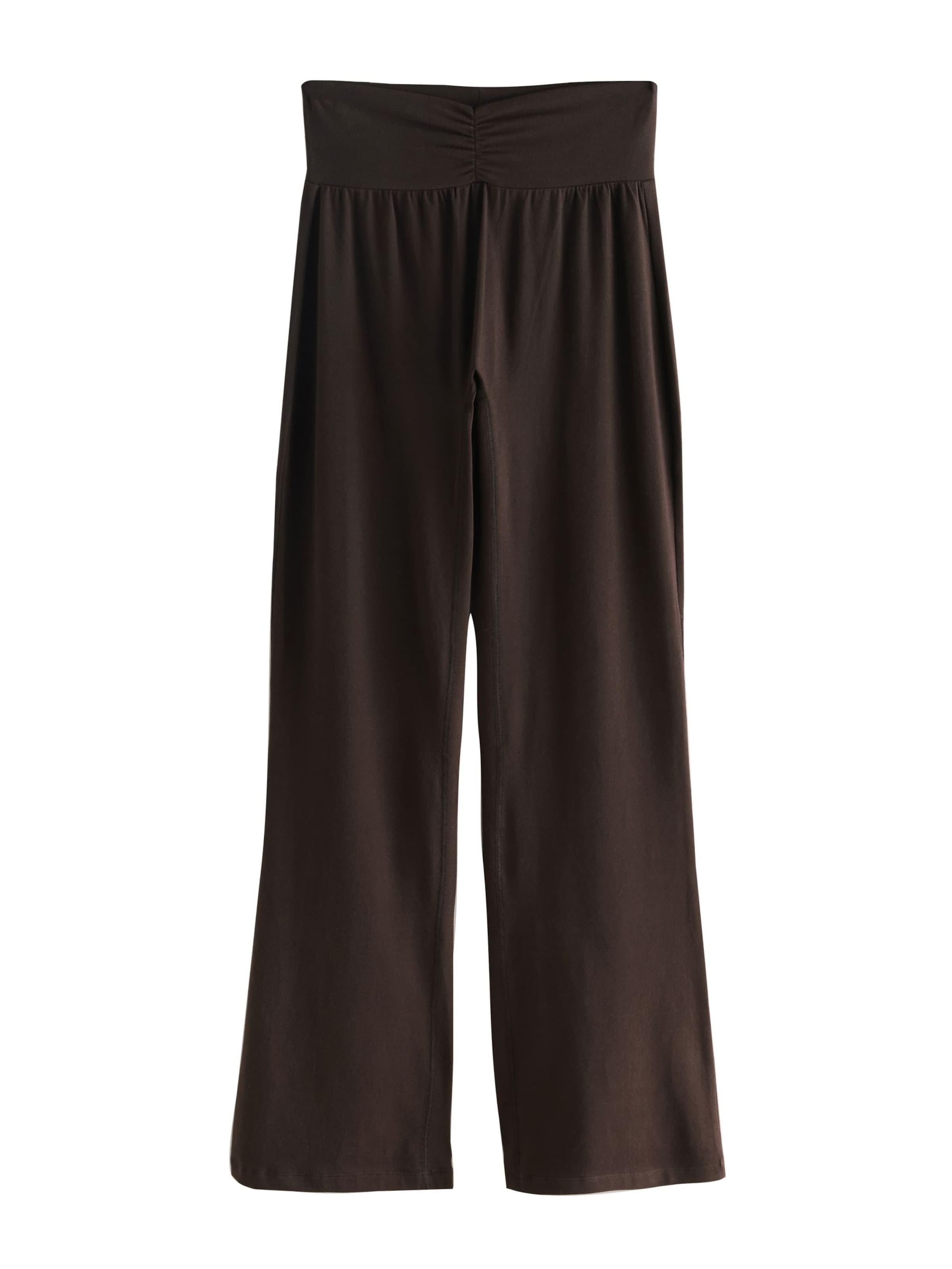 Next - Acampanado Pantalón en marrón: frente