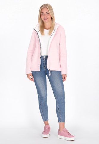 Schmuddelwedda Fleece jas in Roze