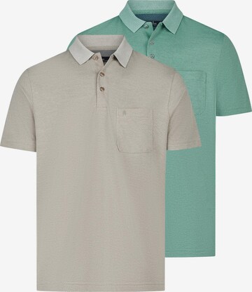Ragman Shirt 'Basic' in Green: front