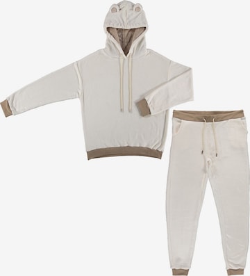 Apollo Sweatsuit in Beige: front