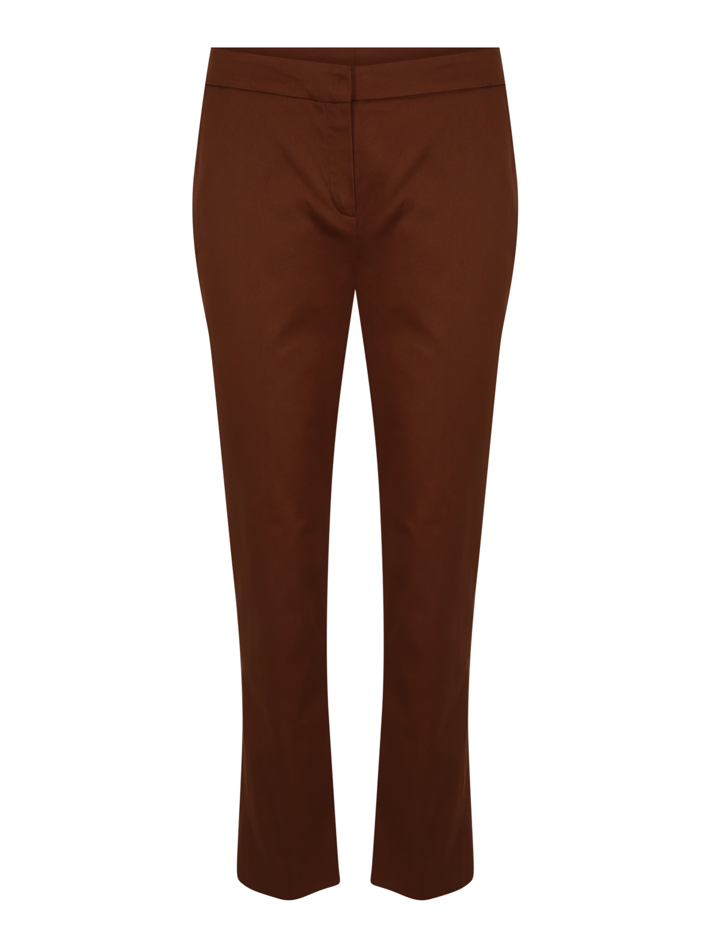 Maison 123 regular Lærredsbukser 'SUZANNE' i brun: forside