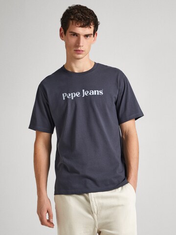 T-Shirt 'CLIFTON' Pepe Jeans en bleu : devant