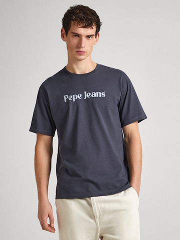 T-Shirt 'CLIFTON' Pepe Jeans en bleu : devant