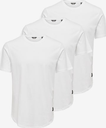 Only & Sons Shirt 'Matt' in Weiß: Vorderseite