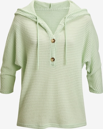 LASCANA Sweater in Green: front