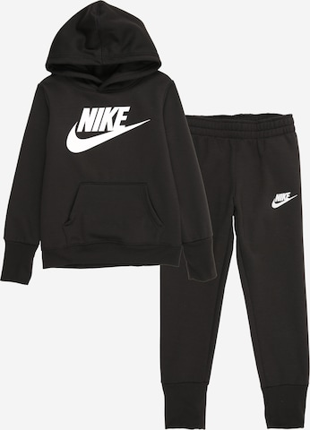 Nike Sportswear Joggingpak in Zwart: voorkant