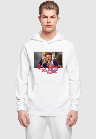 ABSOLUTE CULT Sweatshirt 'Willy Wonka And The Chocolate Factory - Condescending Wonka' in Wit: voorkant