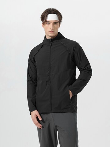 YOUTHUP Athletic Jacket 'Komfort' in Black: front