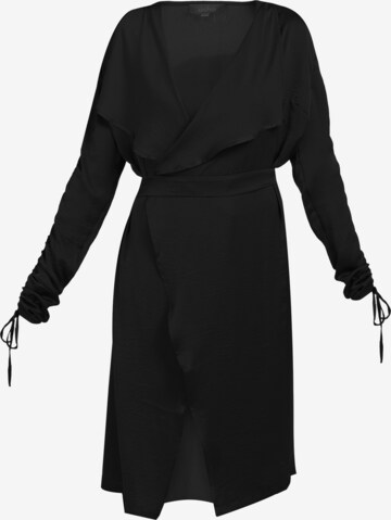 Usha Summer Coat in Black: front