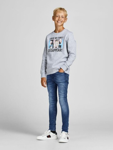 Jack & Jones Junior تقليدي جينز 'Liam' بلون أزرق