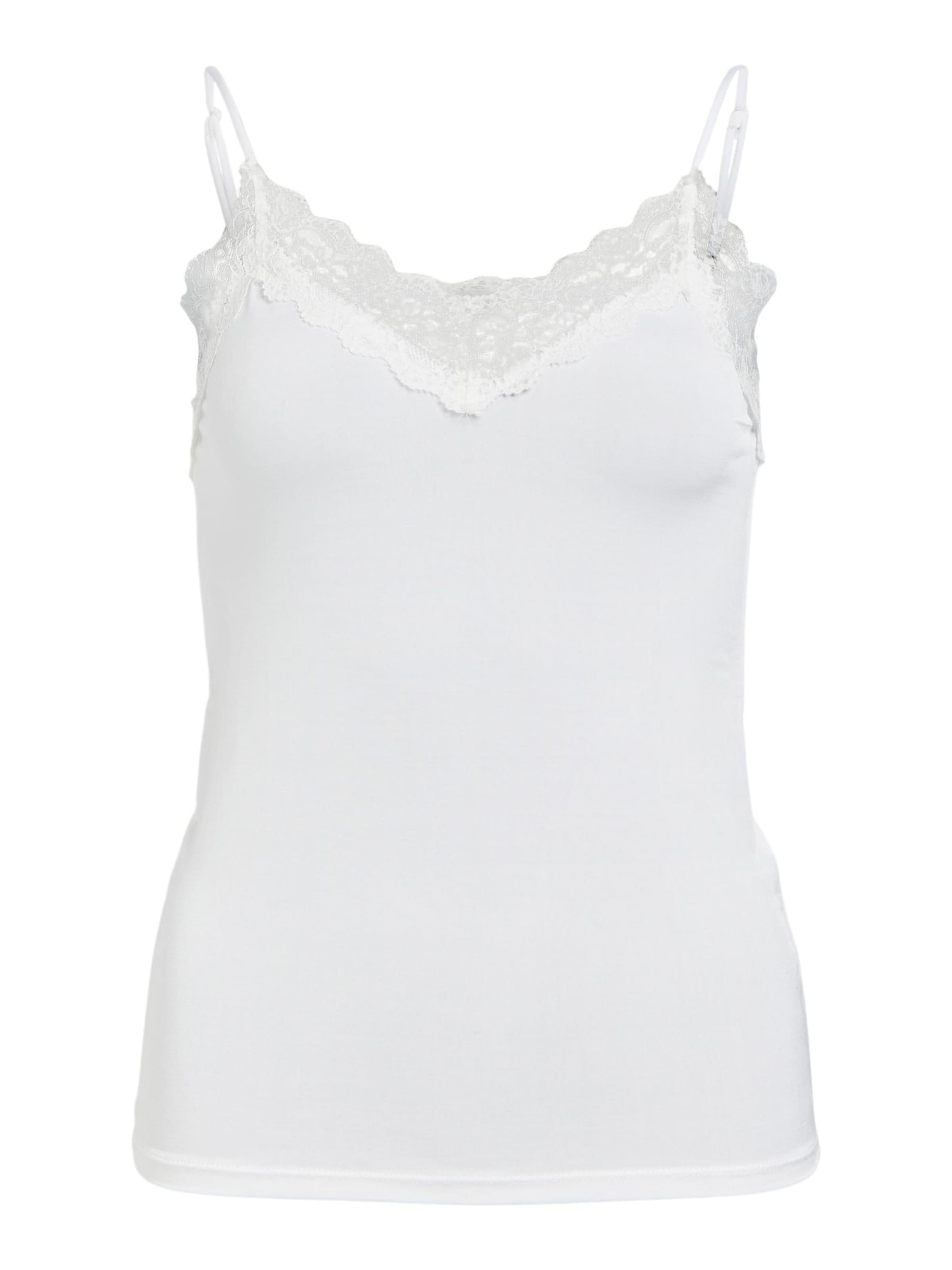 Top 'LEENA' di OBJECT in bianco: frontale