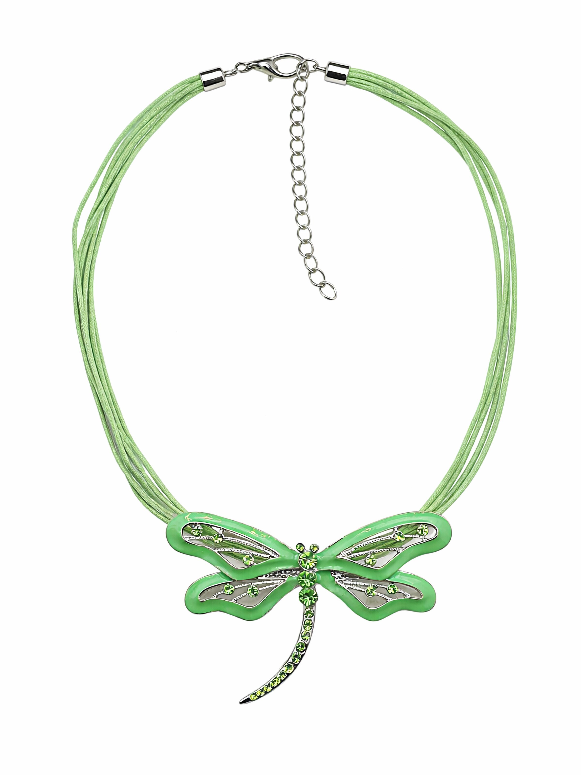 COLLEZIONE ALESSANDRO Necklace 'Dragonfly' in Green