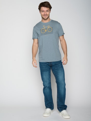 GREENBOMB Shirt 'Bike Bars' in Blauw