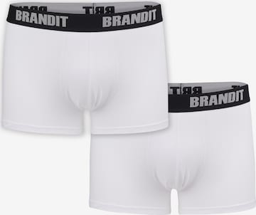 Brandit Boxer shorts in White: front