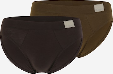 Slip 'men GO Natural H' SLOGGI en marron : devant