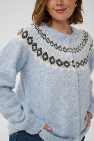 KAFFE CURVE Knit cardigan in Blue