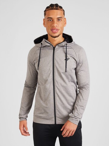 4F Training jacket in Grey: front