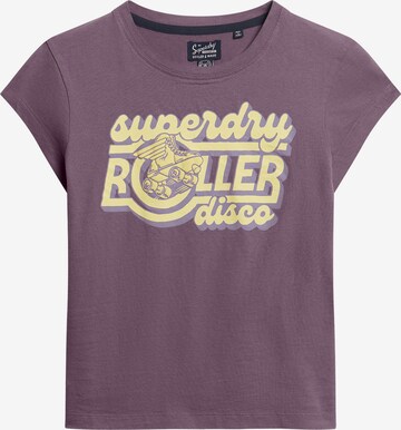 T-shirt Superdry en violet : devant