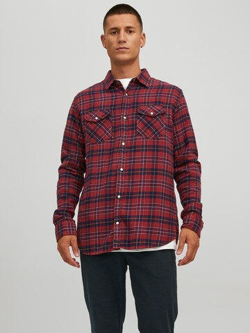 JACK & JONES Regular Fit Hemd 'Sheridan' in Rot: predná strana