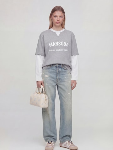 Mansour Shirts 'Double Sleeved Longsleeve Heather Grey' i grå: forside