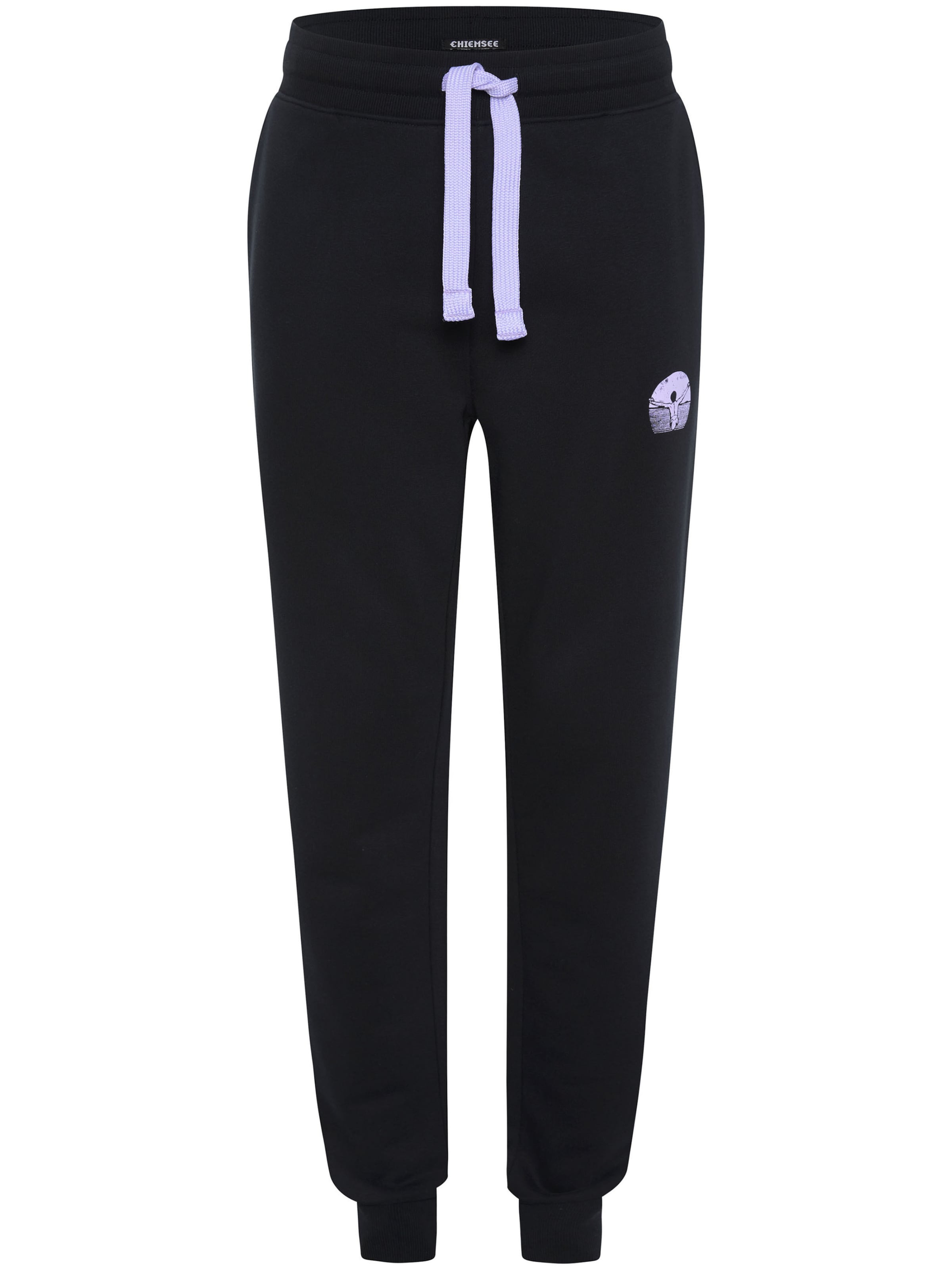 CHIEMSEE Sweathose in lila / schwarz, Produktansicht