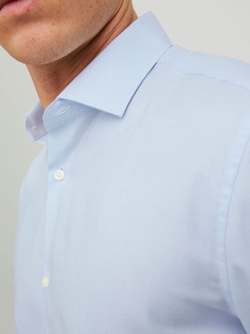 JACK & JONES Comfort fit Button Up Shirt 'Blaparker' in Blue