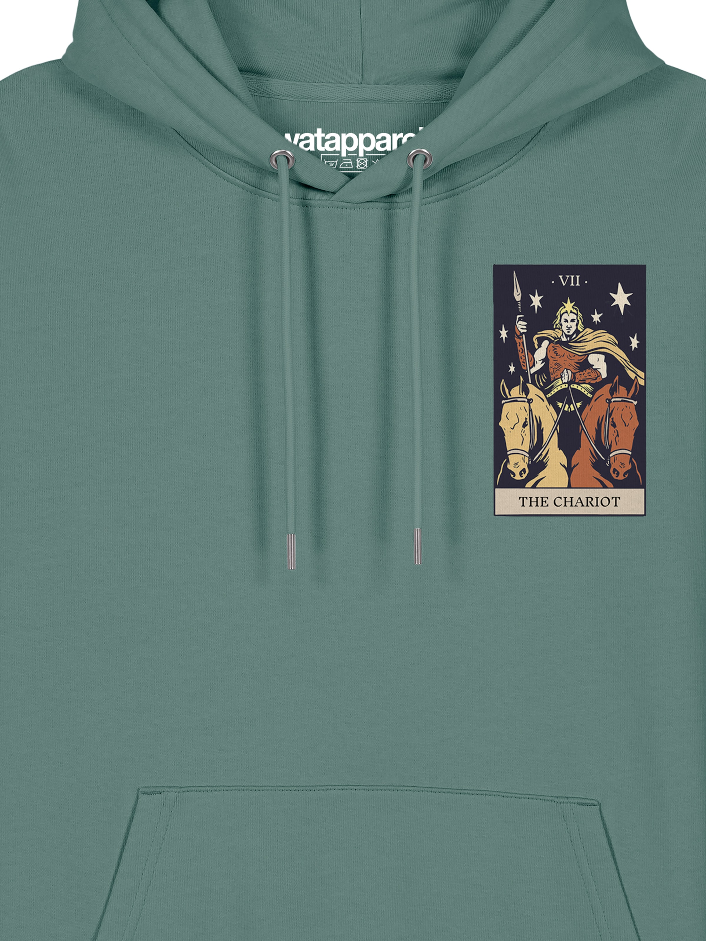 Sweat-shirt ' Tarot The Chariot ' Watapparel en vert