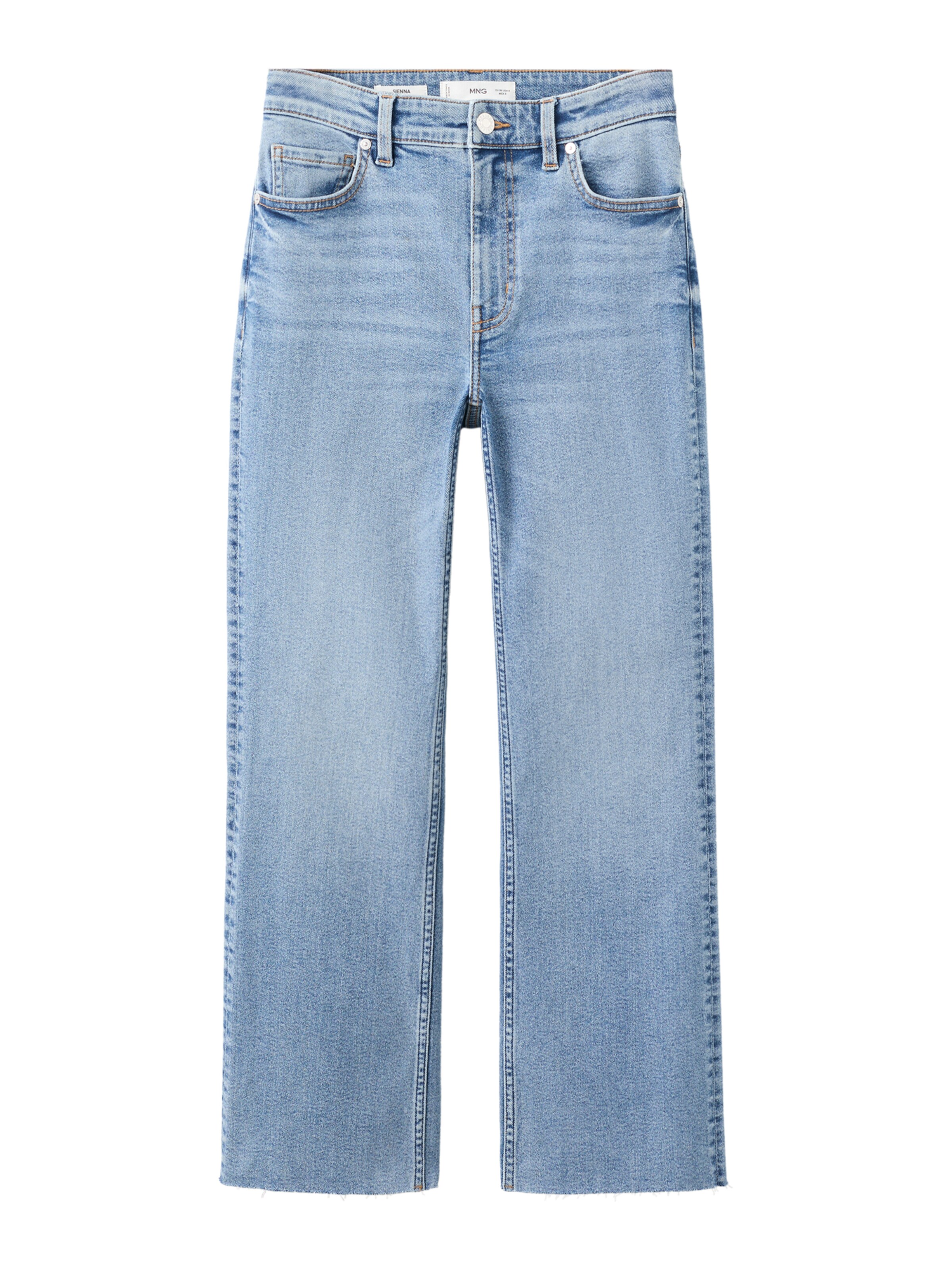 évasé Jean 'SIENNA' MANGO en bleu : devant