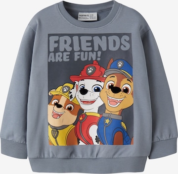 NAME IT Sweatshirt 'NMMARGUS PAW' in Blue: front