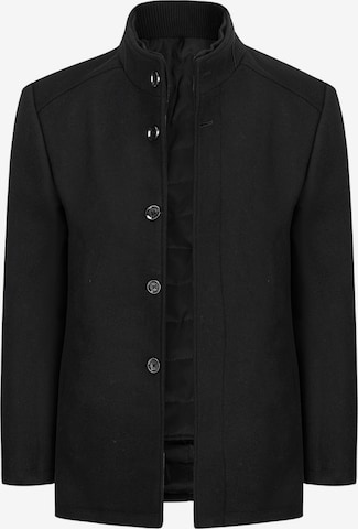 YOUTHUP Winter Coat in Black: front