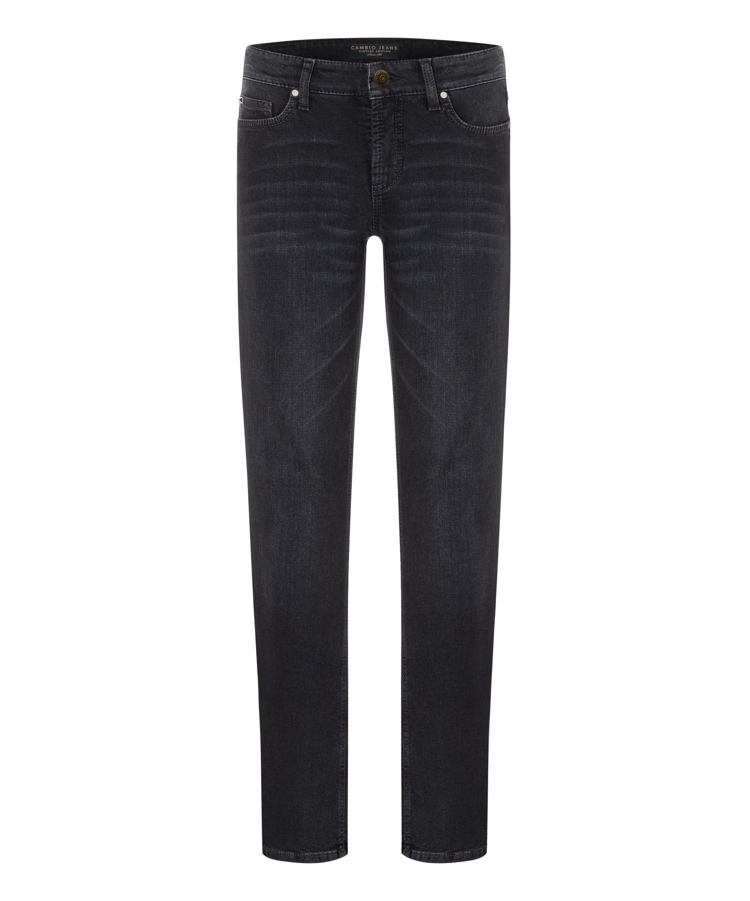 Cambio Regular Jeans 'Piper' in Black: front