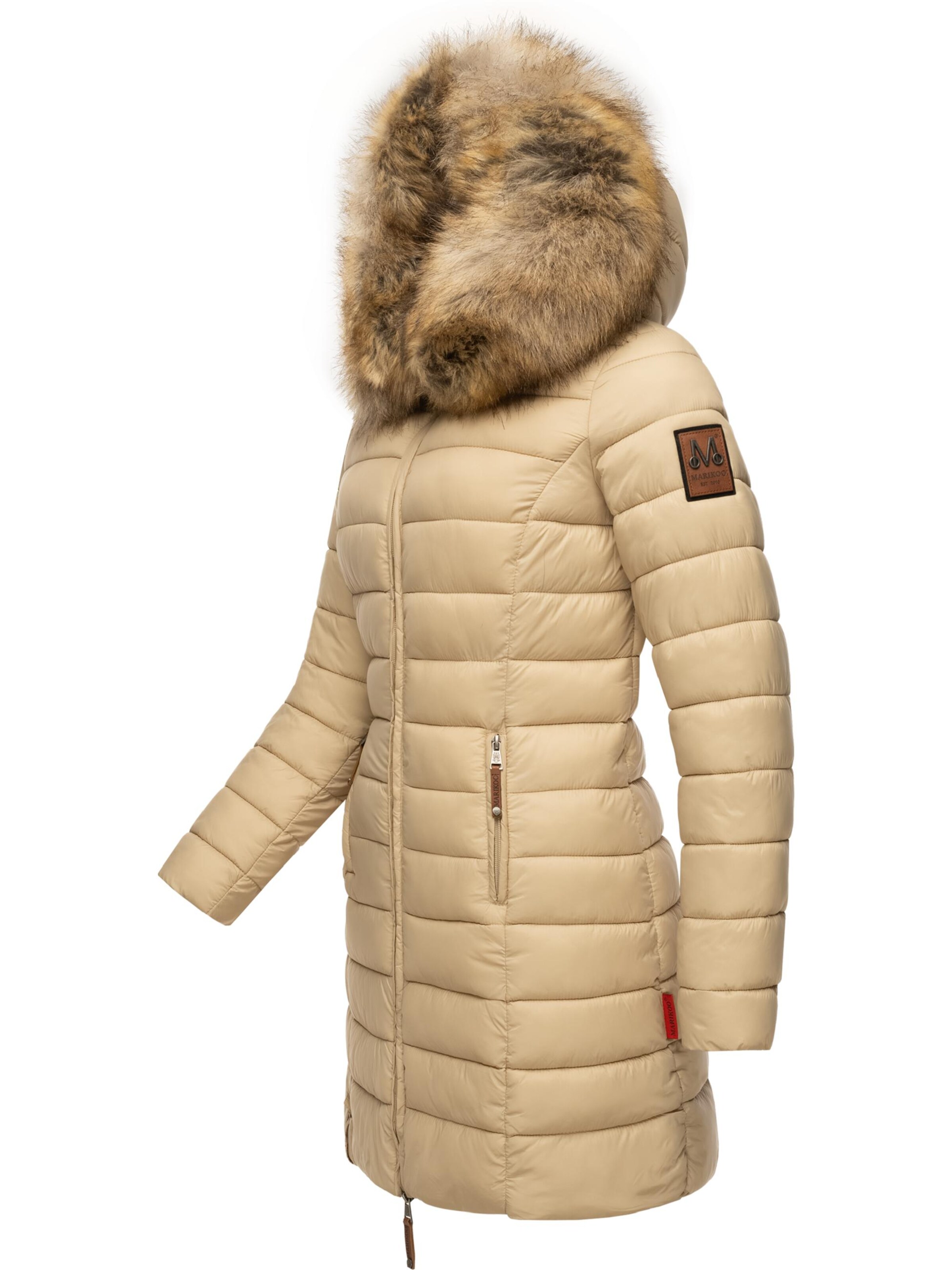 smėlio MARIKOO Žieminis paltas 'Rose'