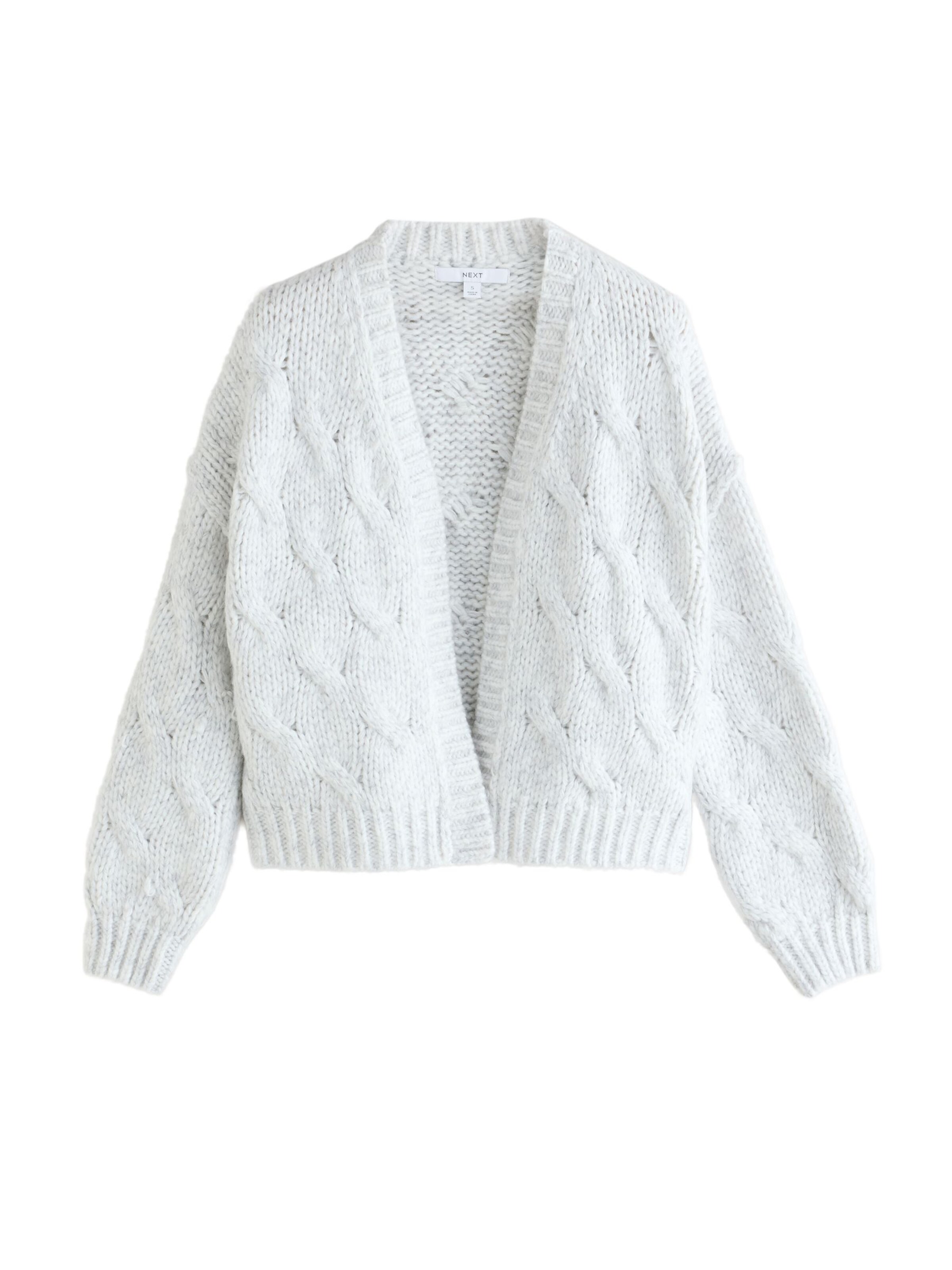 Next Knit cardigan in White: front
