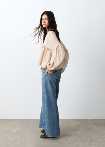 MANGO TEEN Blouse 'Grain' in Beige