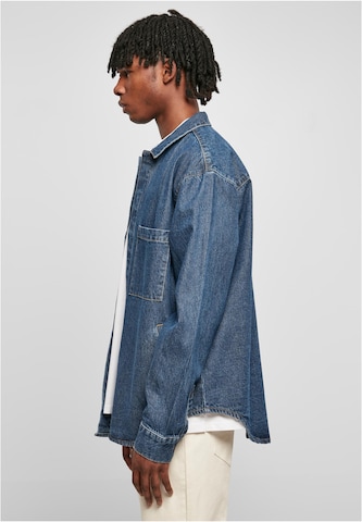 Urban Classics - Comfort Fit Camisa em azul: frente
