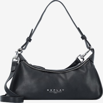 REPLAY Shoulder Bag in Black: front