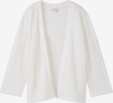 TOM TAILOR Strickjacke in Weiß: Vorderseite