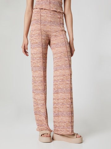 A LOT LESS Wide leg Broek 'Leesha' in Gemengde kleuren: voorkant