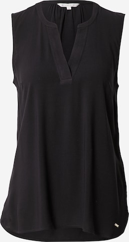 TOM TAILOR DENIM Blouse in Black: front