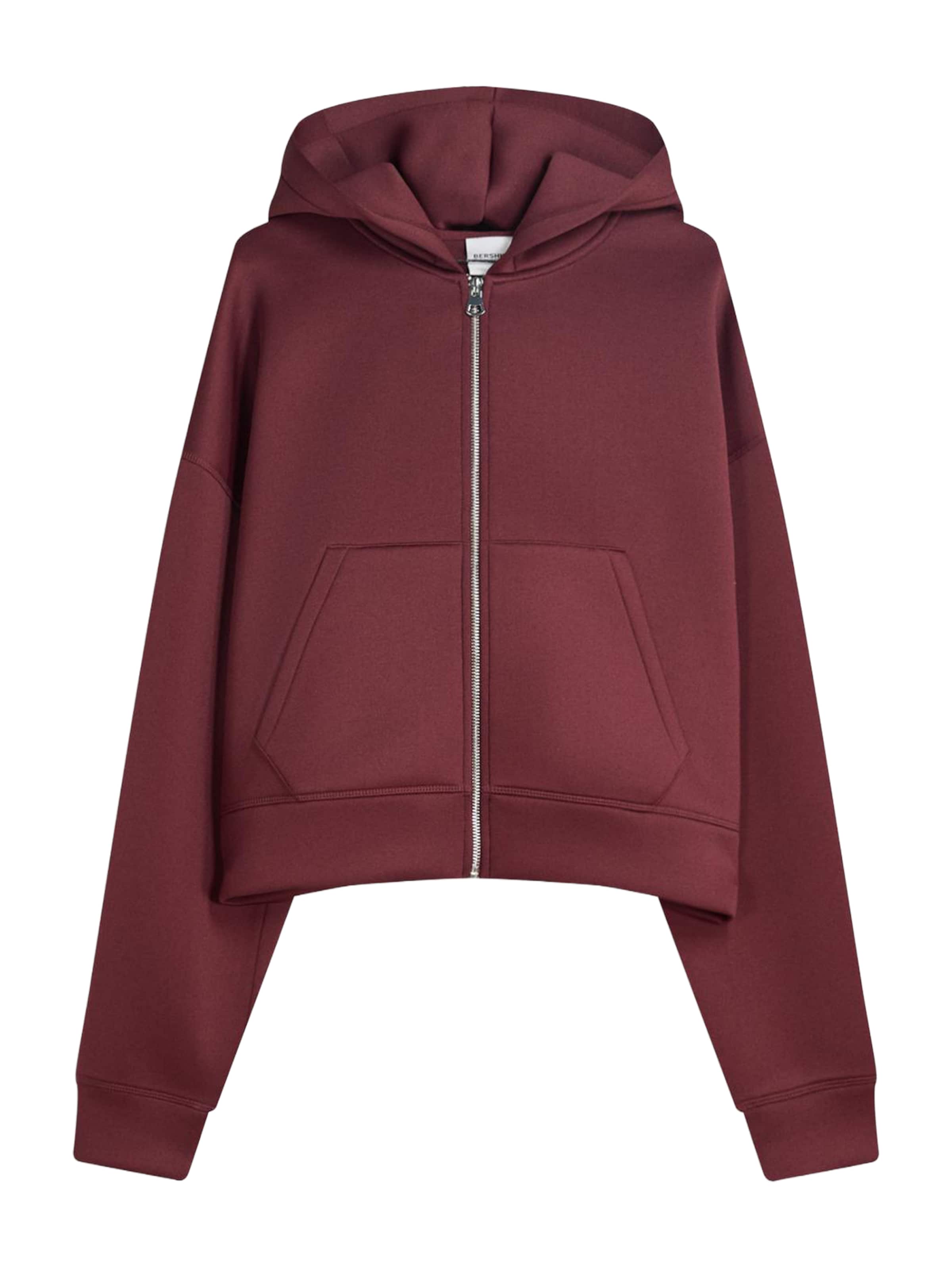 Bershka Sweatjakke i rød: forside